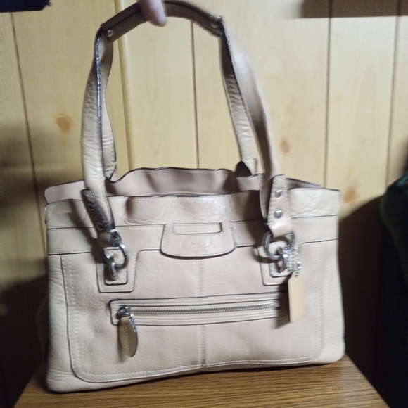 Coach Penelope Tan Leather Satchel M0985-F14686 - Picture 9 of 15